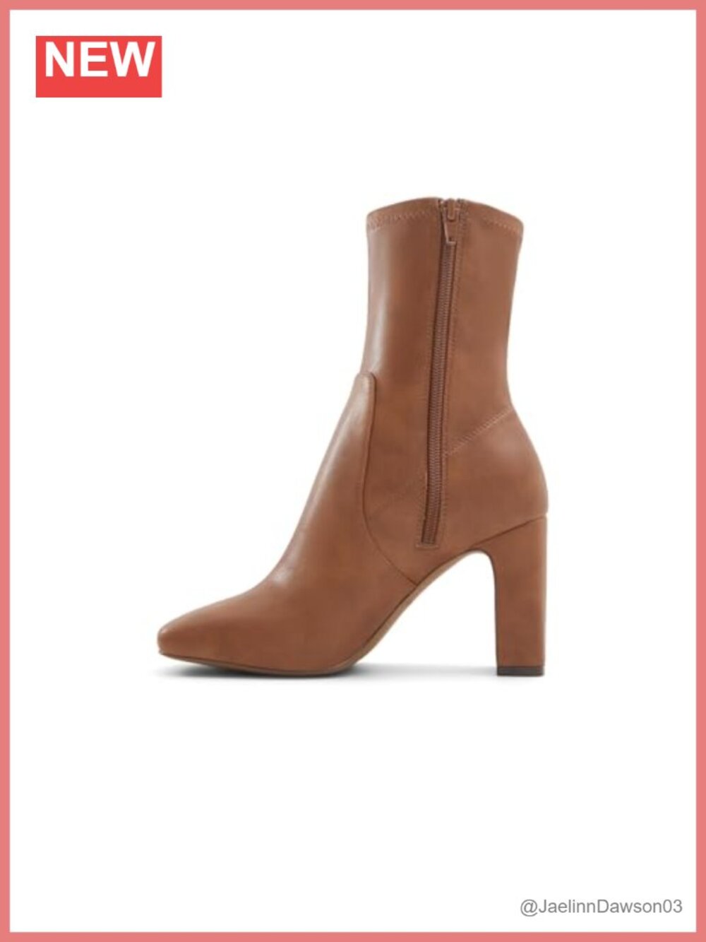 Women's Square Toe Ankle Booties Vegan Zip Block Heel Boots